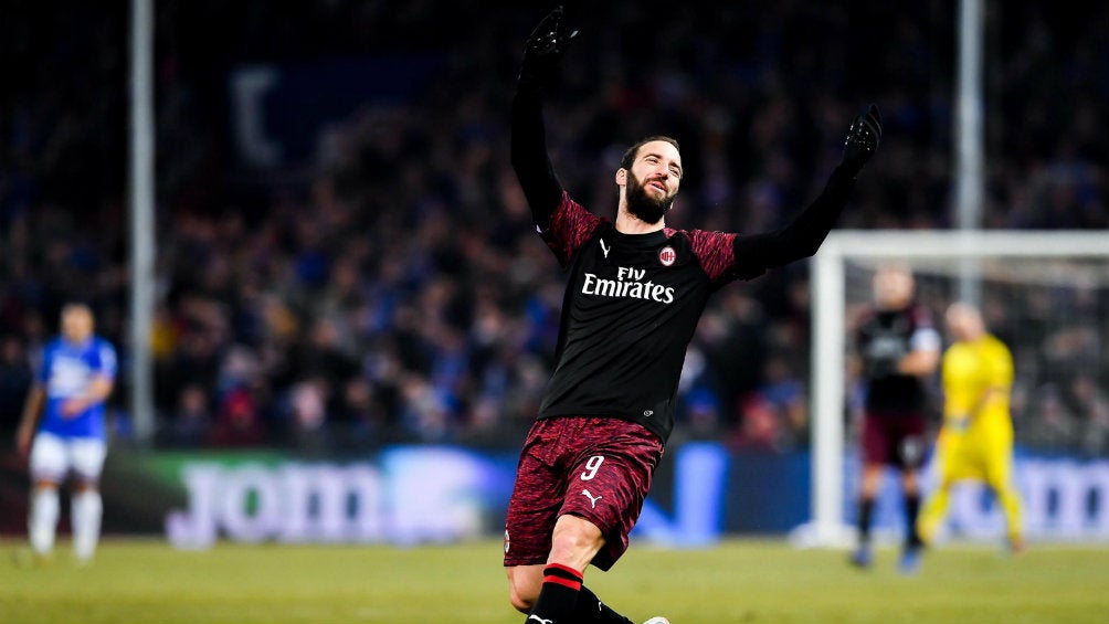 Gonzalo Higuaín durante un encuentro ante el Sampdoria