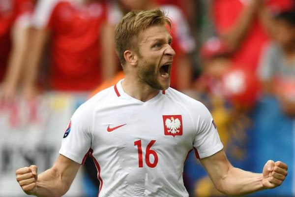 Blaszczykowski durante un encuentro con la Selección de Polonia