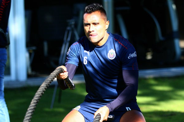 Edwin Hernández durante un entrenamiento con el Rebaño