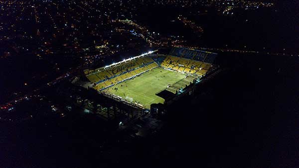 La cancha del Estadio Banorte previo a un partido