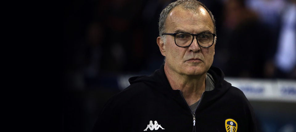 Marcelo Bielsa, durante un juego del Leeds United