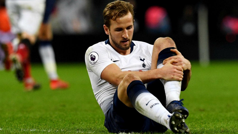 Harry Kane, en lamento durante el duelo contra Manchester United