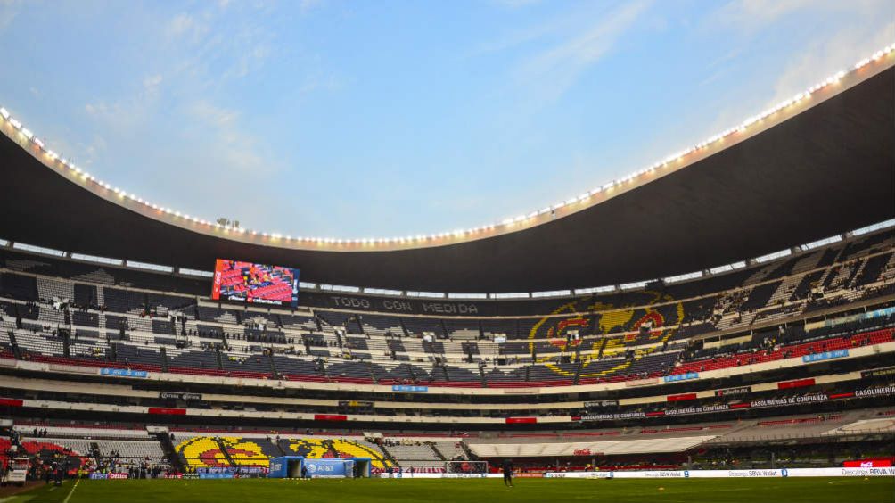 El Estadio Azteca minutos antes del duelo entre América y Pachuca