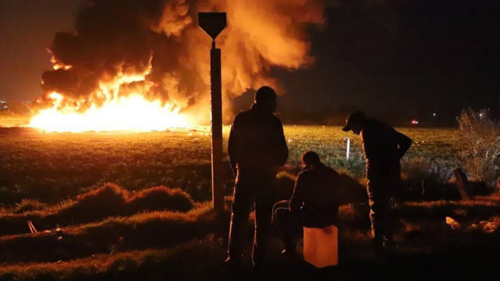 Explosión generada de un ducto en Tlahuelilpan, Hidalgo