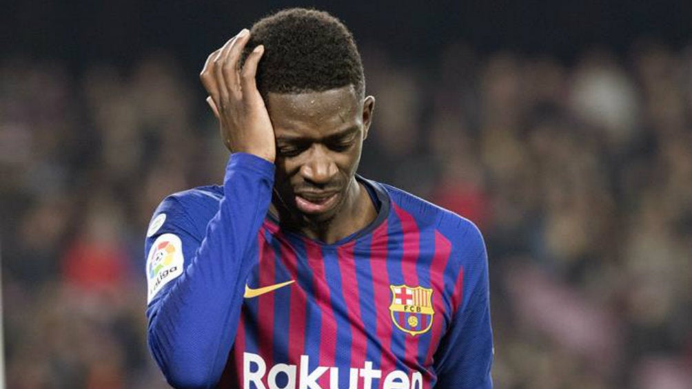 Dembélé sale por lesión por un esguince en el tobillo izquierdo