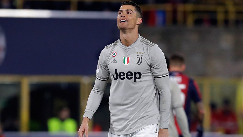 CR7 lamenta una falla durante un duelo con la Juventus 