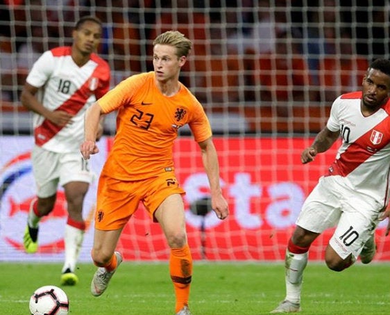 Frenkie De Jong con la Selección de Holanda