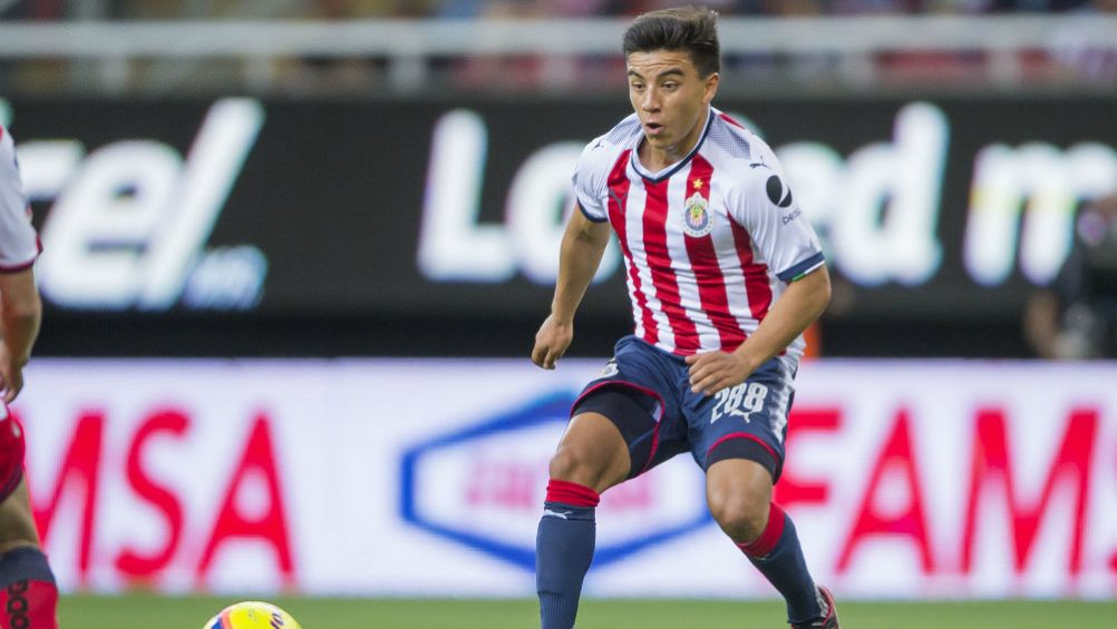 Fernando Beltrán en un partido de Chivas