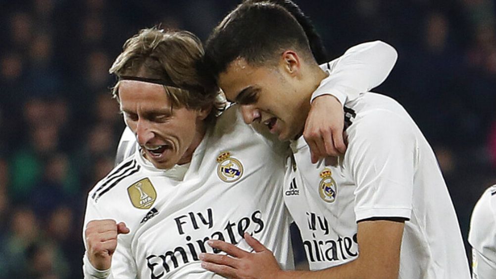 Modric celebra gol en La Liga