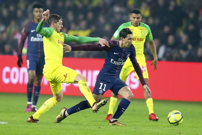 Sala pelea por el balón frente a Di María 