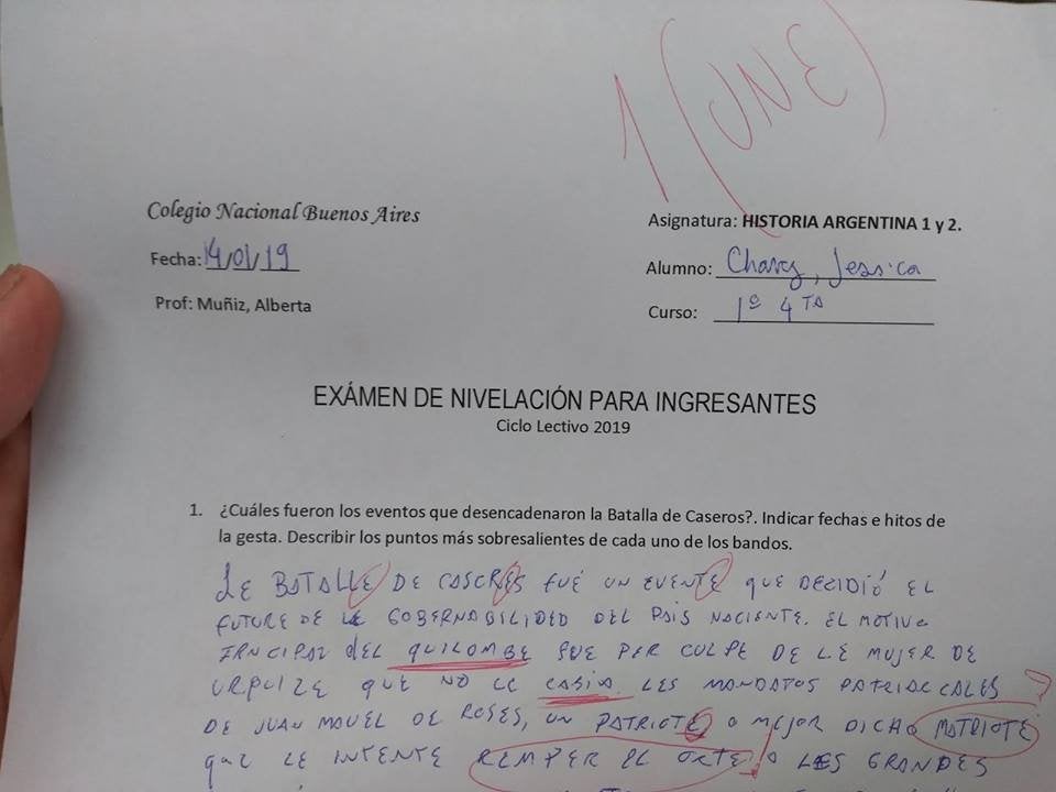 Examen respondido con lenguaje inclusivo 