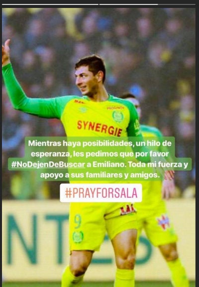 Mensaje de Messi sobre Emiliano Sala