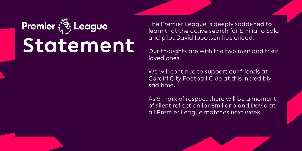 Comunicado de la Premier League 