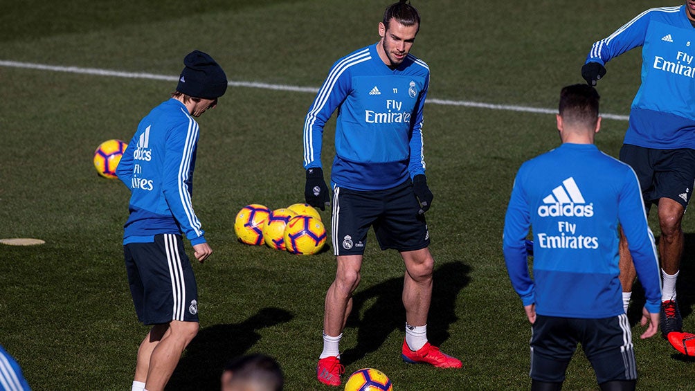 Gareth Bale en un entrenamiento con América