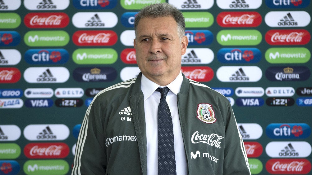 Gerardo Martino durante su presentación con el Tricolor