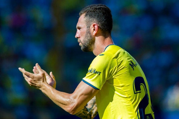 Layún durante un partido con Villarreal