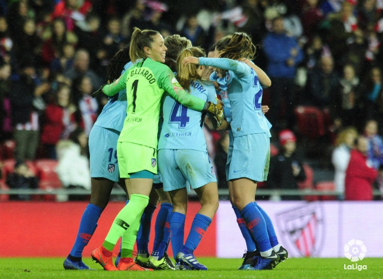 Atlético de Madrid festeja pase a Semifinales de la Copa de la Reina