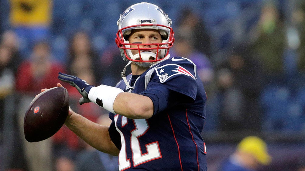 Tom Brady en un partido de los Patriots