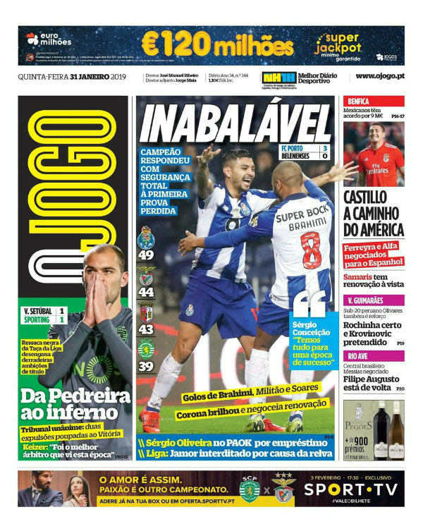 Portada 'O Jogo'