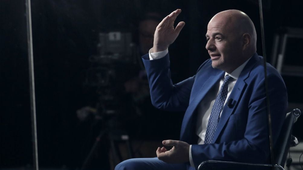 Gianni Infantino durante una entrevista