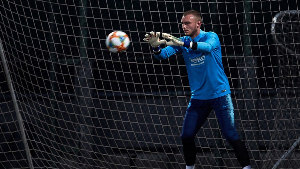 Jasper Cillessen en entrenamiento con el Barcelona 