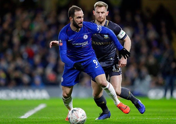 Gonzalo Higuaín ya jugó con el Chelsea