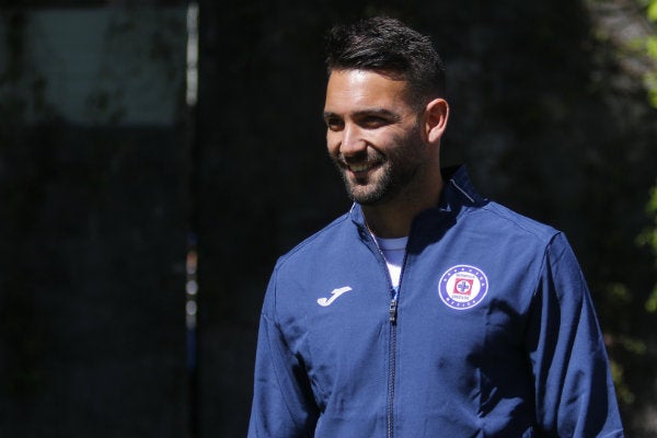 Martín Cauteruccio en un entrenamiento de Cruz Azul