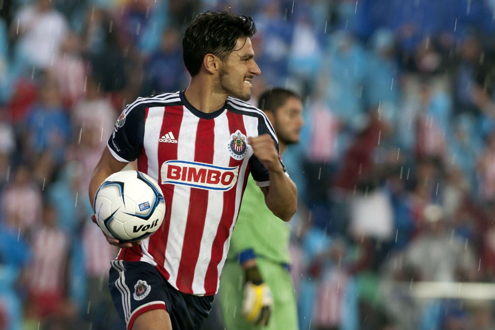 Márquez Lugo durante un juego de Chivas