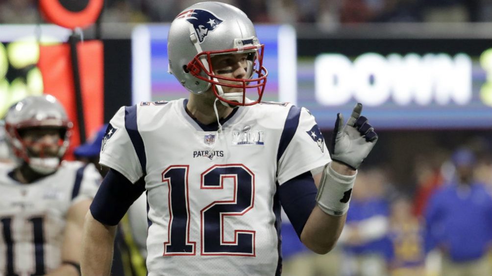 Tom Brady durante el Super Bowl LIII