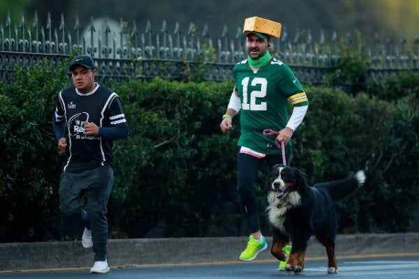 Participantes de la carrera NFL Fan Race