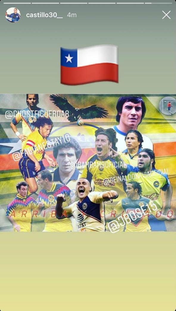 Los jugadores chilenos del América