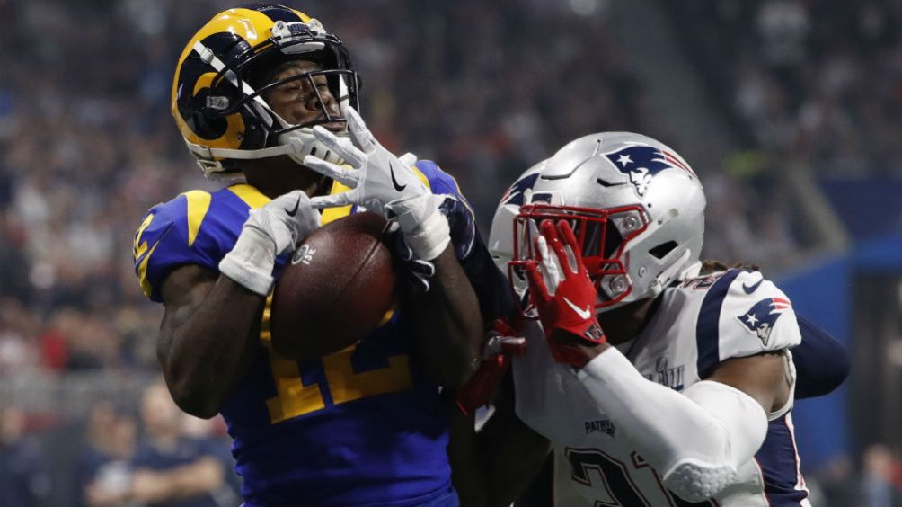 Una jugada en el Super Bowl LIII