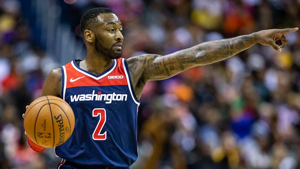 John Wall en un partido de los Wizards