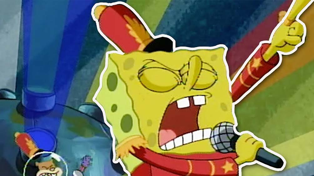 Bob Esponja canta en el Super Bowl