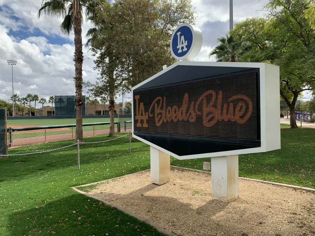 Las afueras del Dodger Stadium