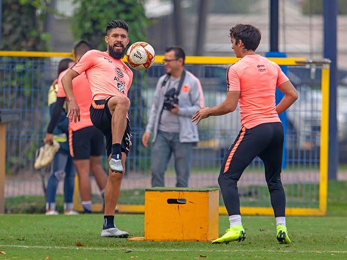 Oribe entrena en las instalaciones de Coapa