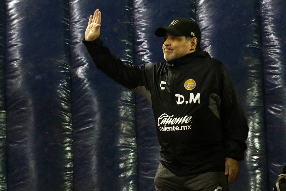 Maradona diciendo adiós