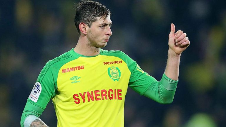 Emiliano Sala en un partido del Nantes