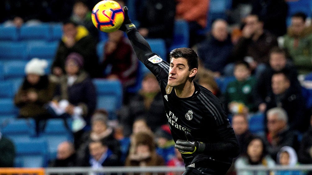 Courtois, durante un duelo del Real Madrid en La Liga 