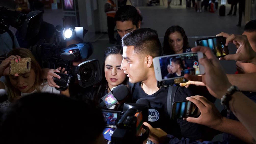 Alexis Vega durante rueda de prensa