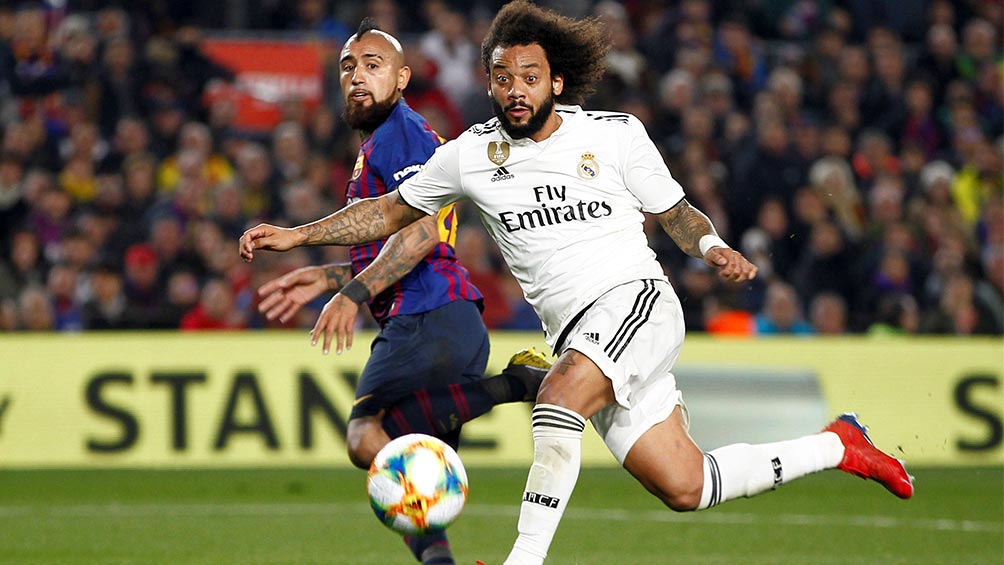 Marcelo durante el Clásico español