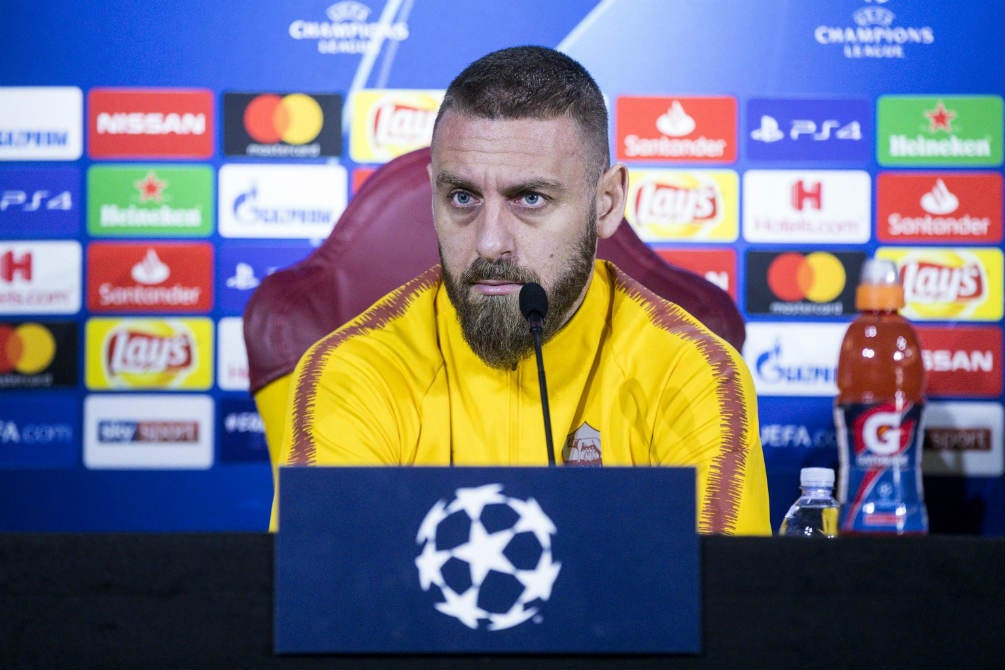 Daniele De Rossi en conferencia de prensa