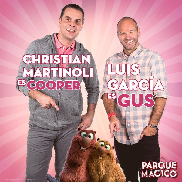 Cooper y Gus son los castores que darán vida Martinoli y García