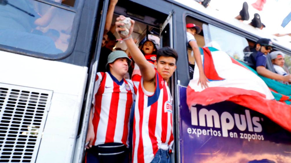 Aficionados de Chivas previo al Clásico Tapatío 