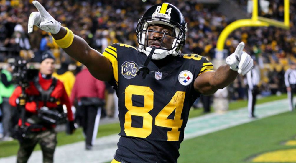 Antonio Brown en juego con los Steelers 