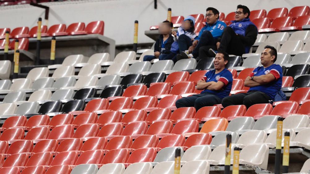 Poca afición de Cruz Azul en el Estadio Azteca