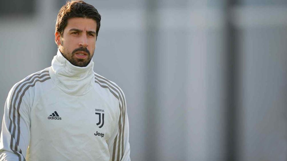 Khedira durante un entrenamiento con la Juventus 