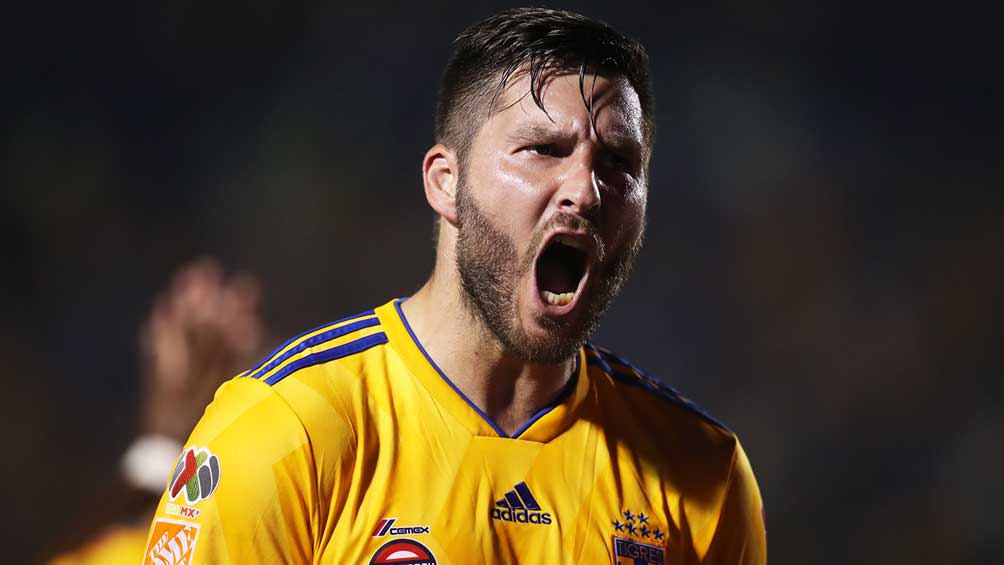 André Pierre-Gignac festeja gol con Tigres