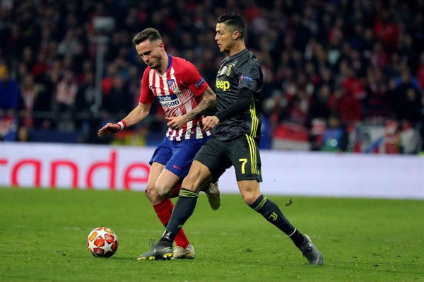 Cristiano, durante el partido vs Atlético