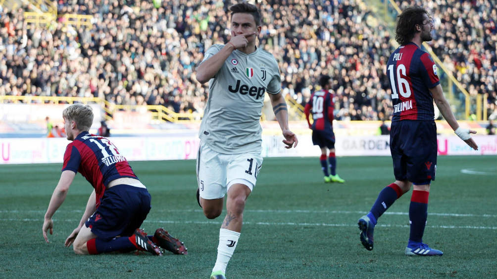 Dybala celebra anotación con la Juventus 